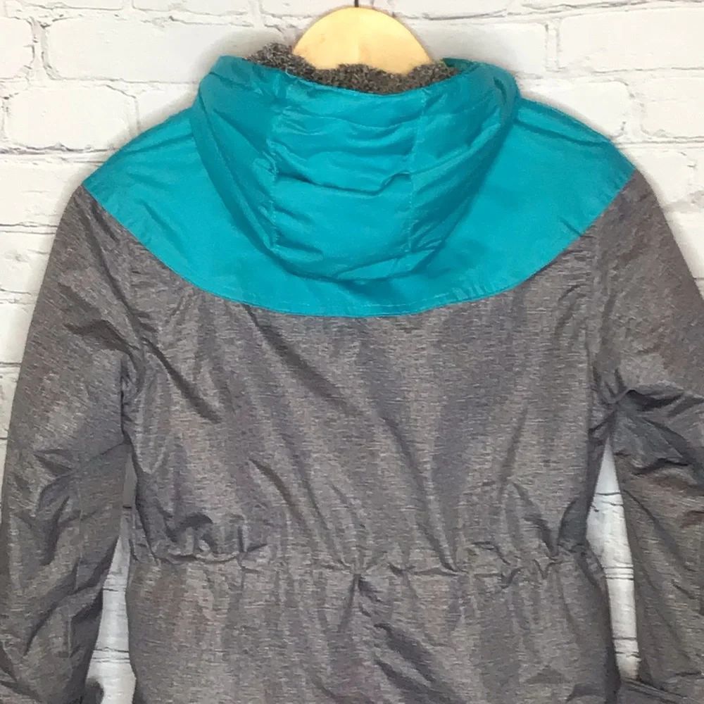 ZeroXPosur Gray and Teal Winter Snow Coat Small 7/8